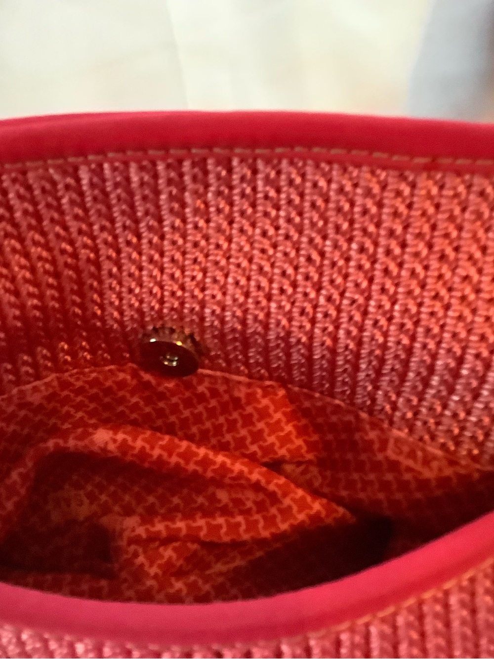 The Sak Coral-Pink Knit Crossbody with Stitched Leather Patch - Picture 6 of 8